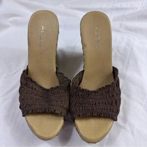Wedge sandals from Aldo. Size 38 which it says is a 7 in US size